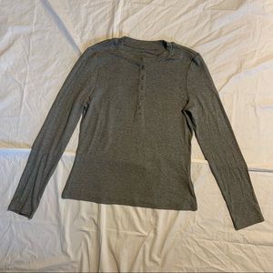 grey shein long sleeve shirt